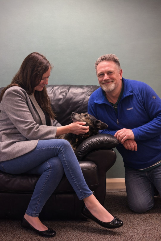 A cosy moment with Luna