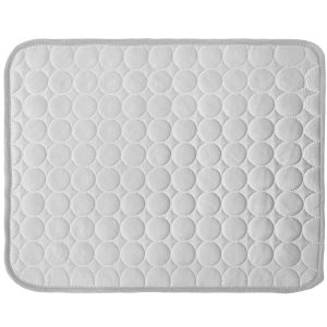 Self Cooling Pet Dog Cat Mat Heat Relief Non-Toxic Summer Pad 100x70cm XL Grey