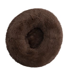 Detachable and Washable Comfy Donut Extra Large Dog Cat Beds - 100cm Coffee